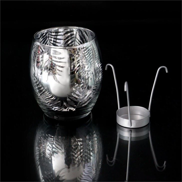 Sliver Glass Candle Holder