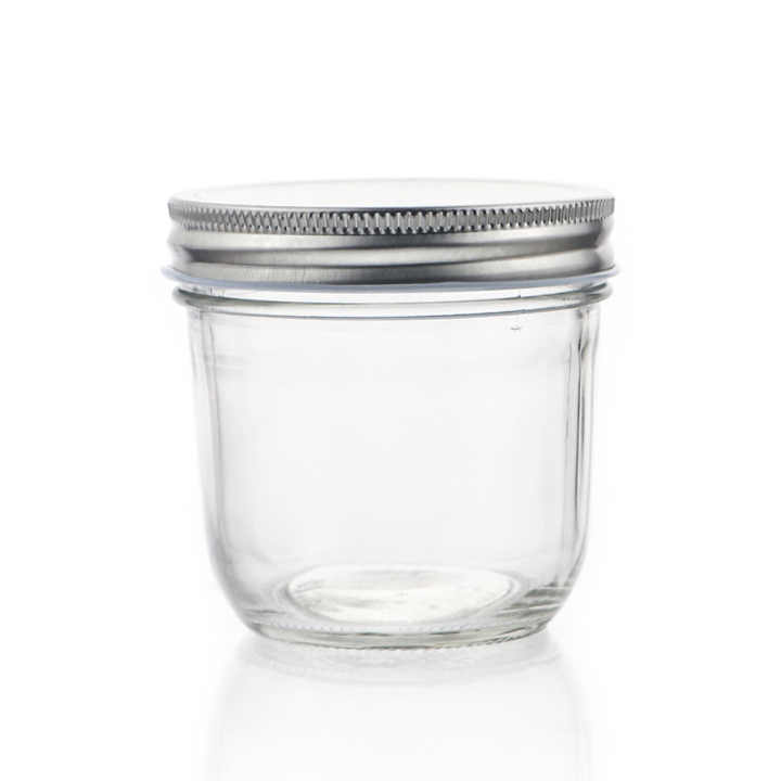 Mason βάζα, γυάλινα βάζα 8 Oz με κανονικά καπάκια